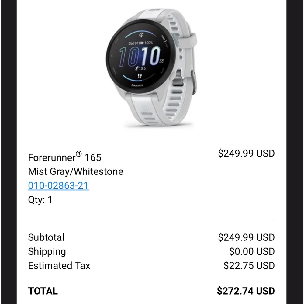 Garmin Forerunner 165